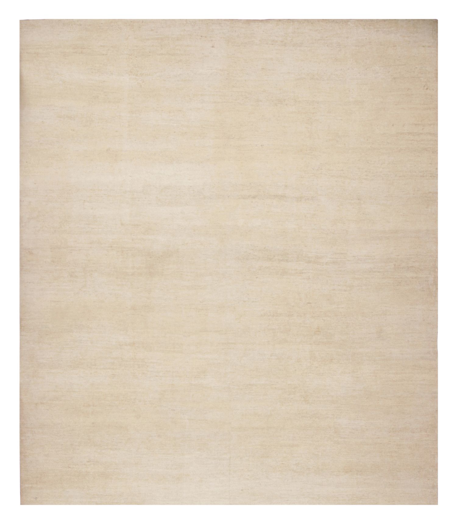 Rug & Kilim's Modern Textural Oversized Rug With Striae of Beige