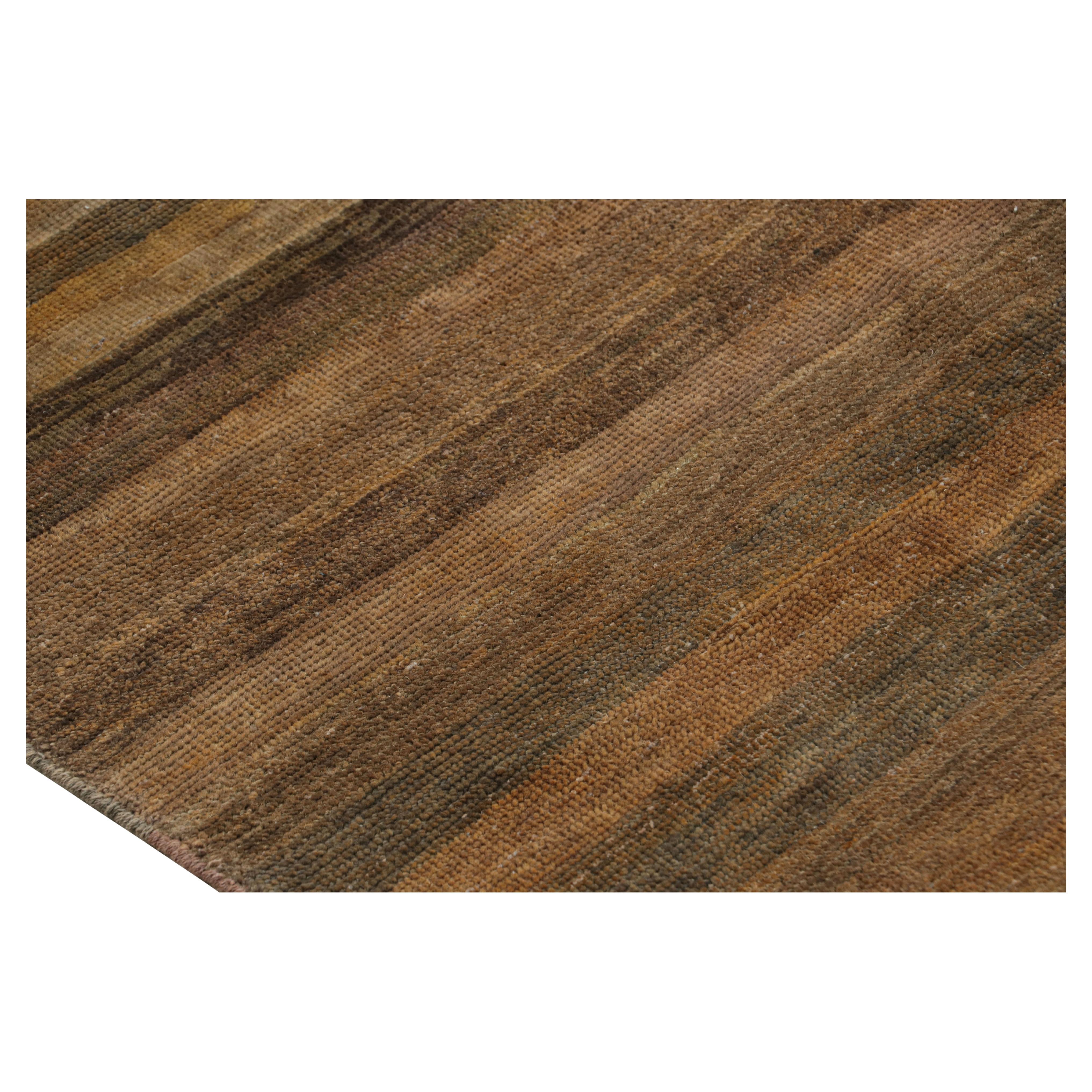 A 7x10 bold new addition to our Texture of Color collection, made with hand-knotted wool and a new take on the theme of this collection—particularly a vegetable dye like those used in antique or vintage rugs that gives these a whole new kind of