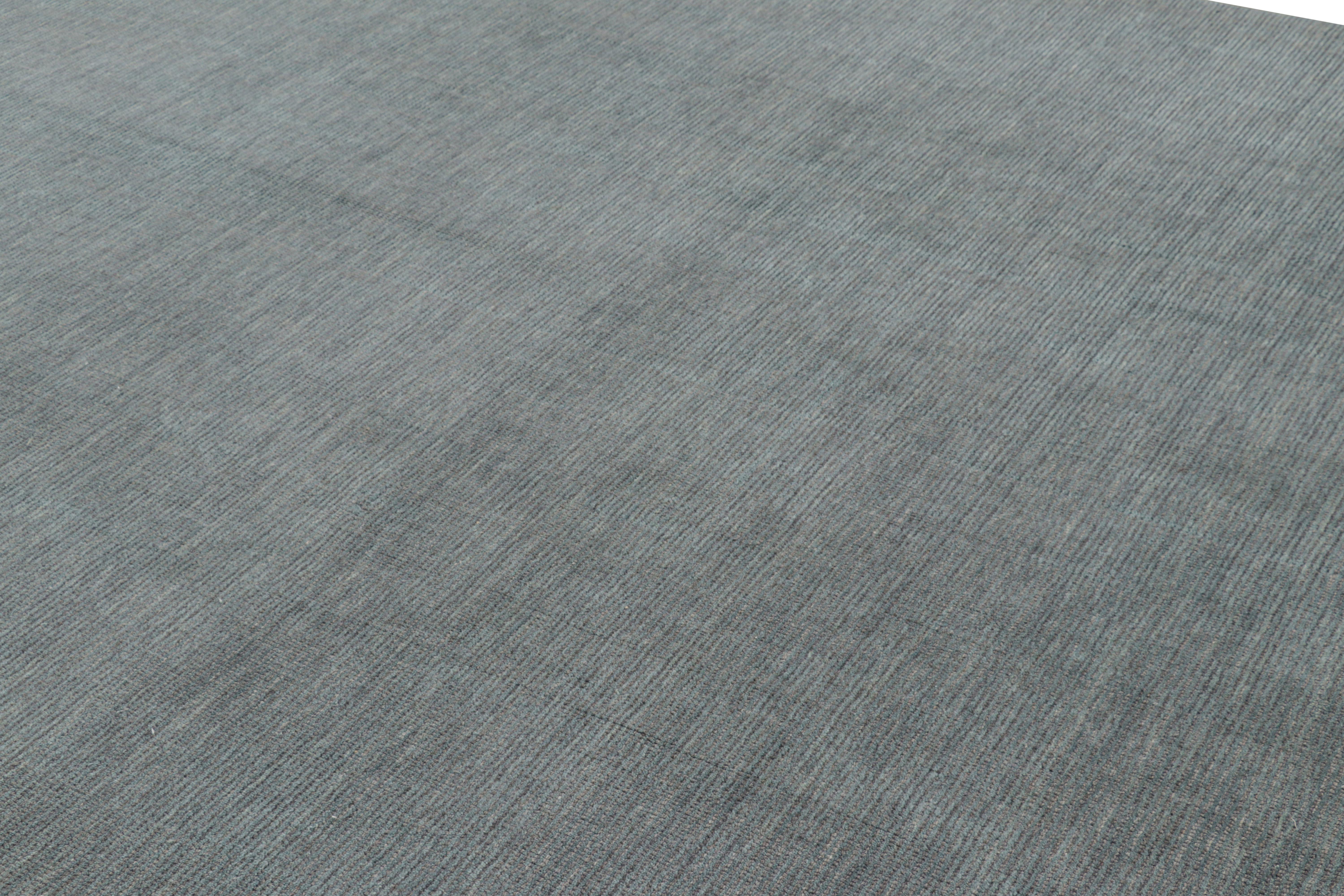 Alfombra de textura moderna Rug & Kilim en tonos grises y estrías Moderno en venta