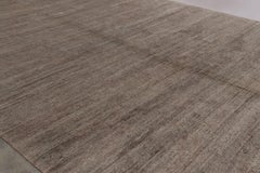 Moderner Strukturteppich von Rug & Kilim in neutralem Taupe und grauem Ton-in-Ton