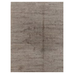 Rug & Kilim’s Modern Textural Rug in Neutral Taupe and Gray Tone-on-Tone