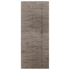 Rug & Kilim’s Modern Textural Rug in Neutral Taupe and Gray Tone-on-Tone