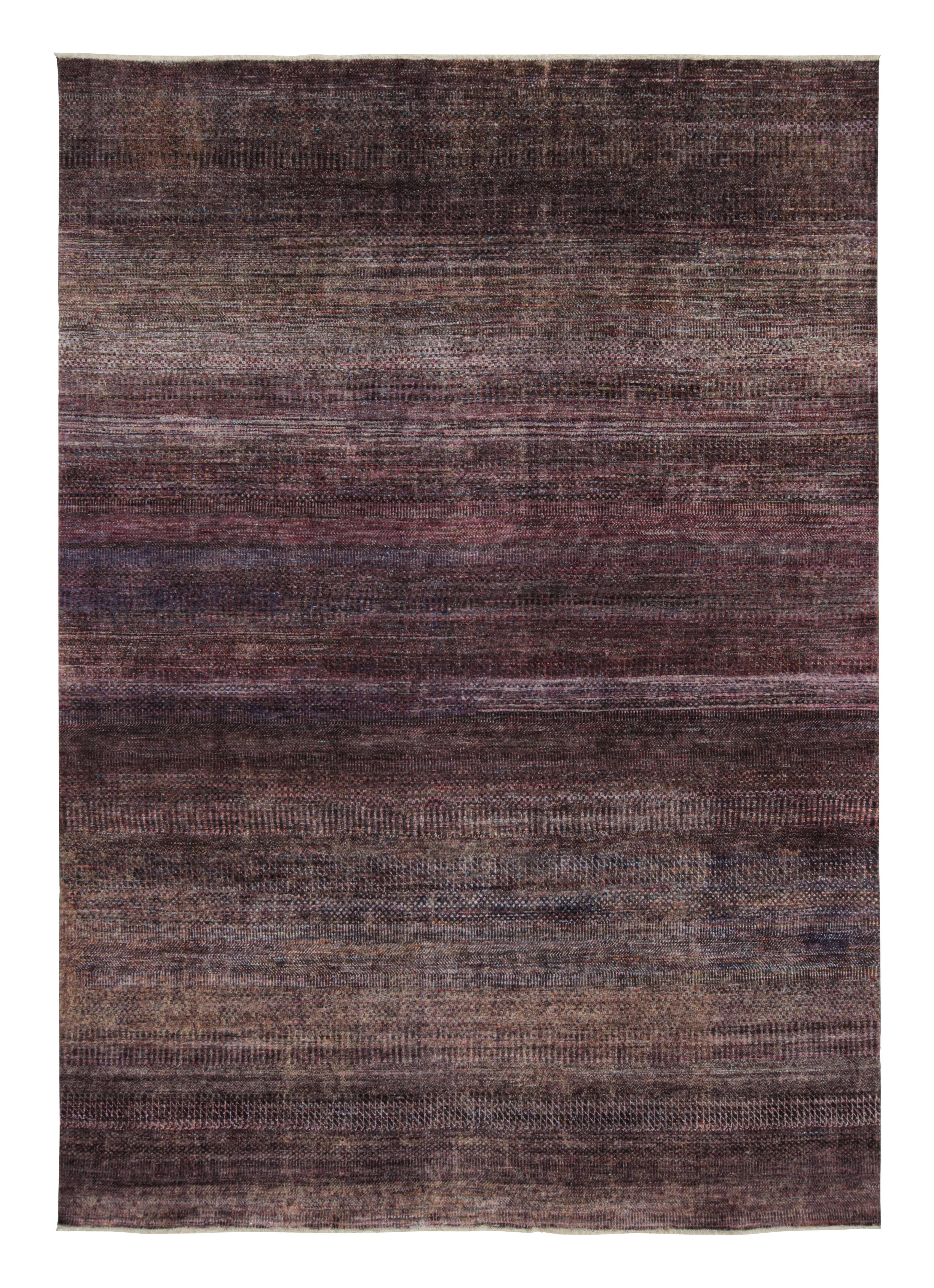 This 9x12 rug is a bold new addition to the Texture of Color Collection by Rug & Kilim.

On the Design:

Made with hand-knotted silk, this rug reflects a new take on the theme of this collection—particularly a vegetable dye like those used in
