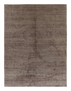 Rug 
Kilim’s Modern Textural Rug in Rich Brown Tones and Subtle Patterns