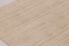Rug & Kilim’s Modern Textural Rug in Soft Ivory and Cream Striae