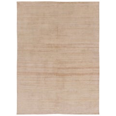 Rug 
Kilim’s Modern Textural Rug in Soft Ivory and Cream Striae
