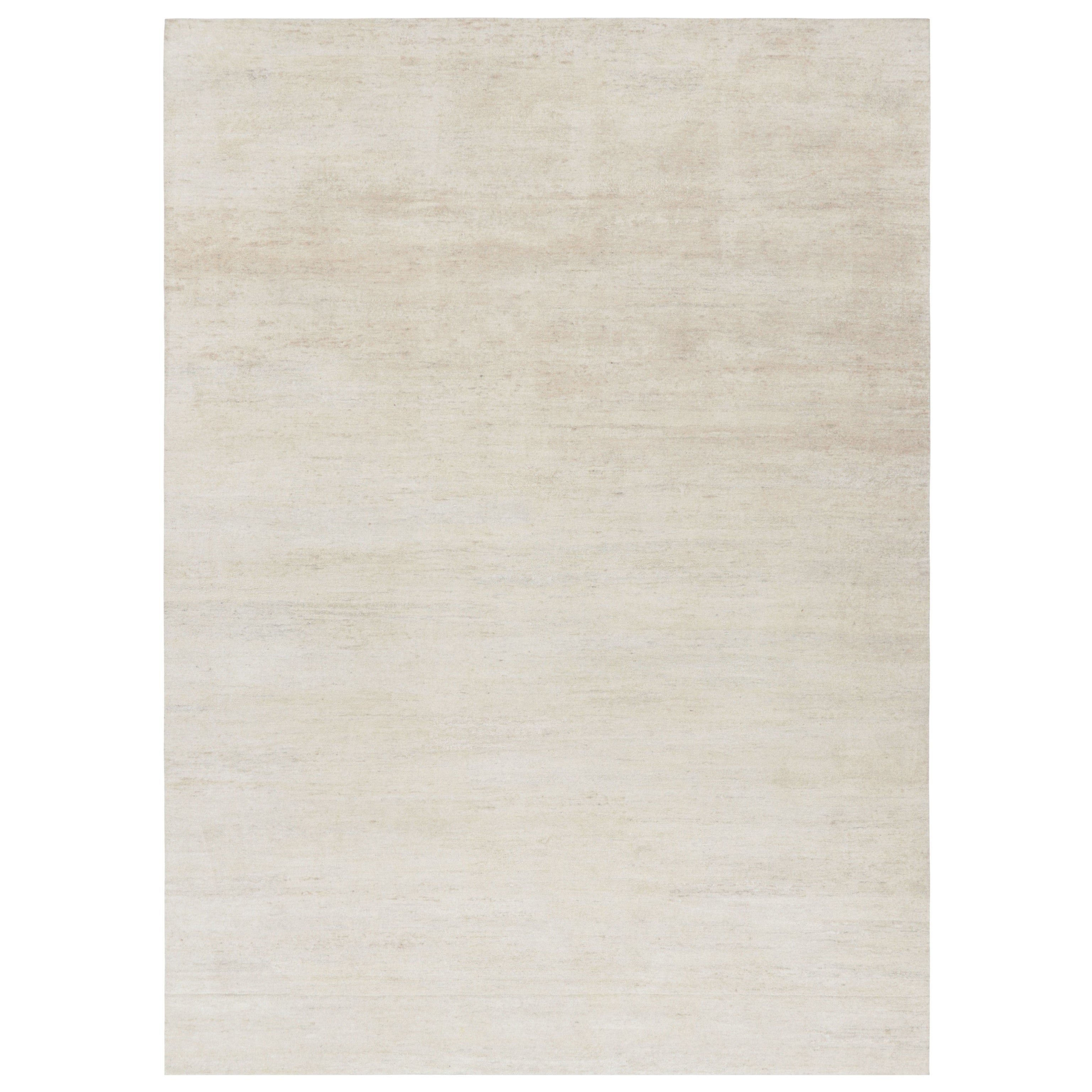 Rug & Kilim's Modern Textural Rug In Solid Cream