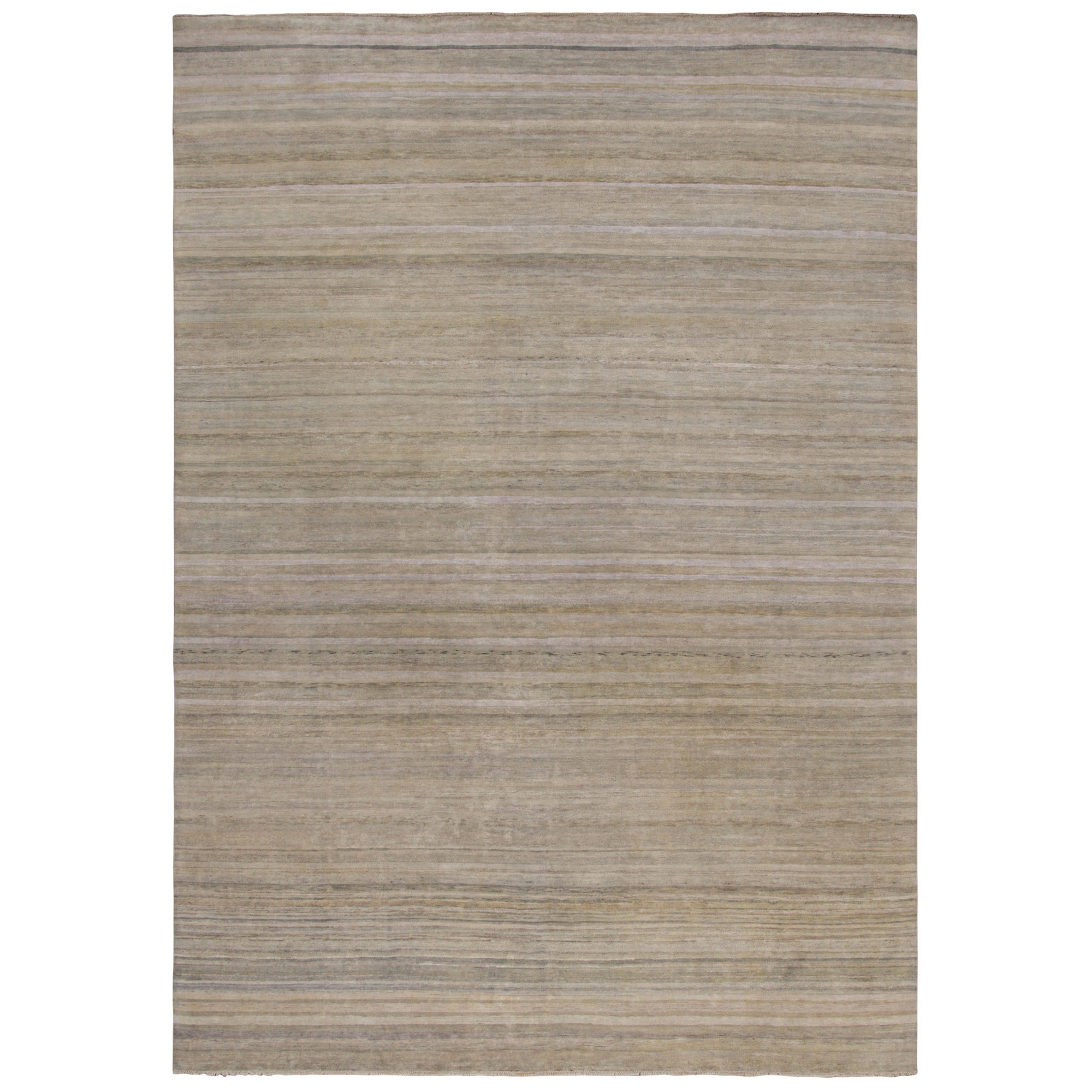 Ein 10x14 großer Neuzugang zu unserer Texture of Color-Kollektion, hergestellt aus handgeknüpfter Wolle und einer neuen Interpretation des Themas dieser Kollektion - insbesondere einer pflanzlichen Färbung, wie sie in antiken oder Vintage-Teppichen