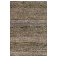 Rug & Kilims moderner Strukturteppich in Grau- und Beigetönen
