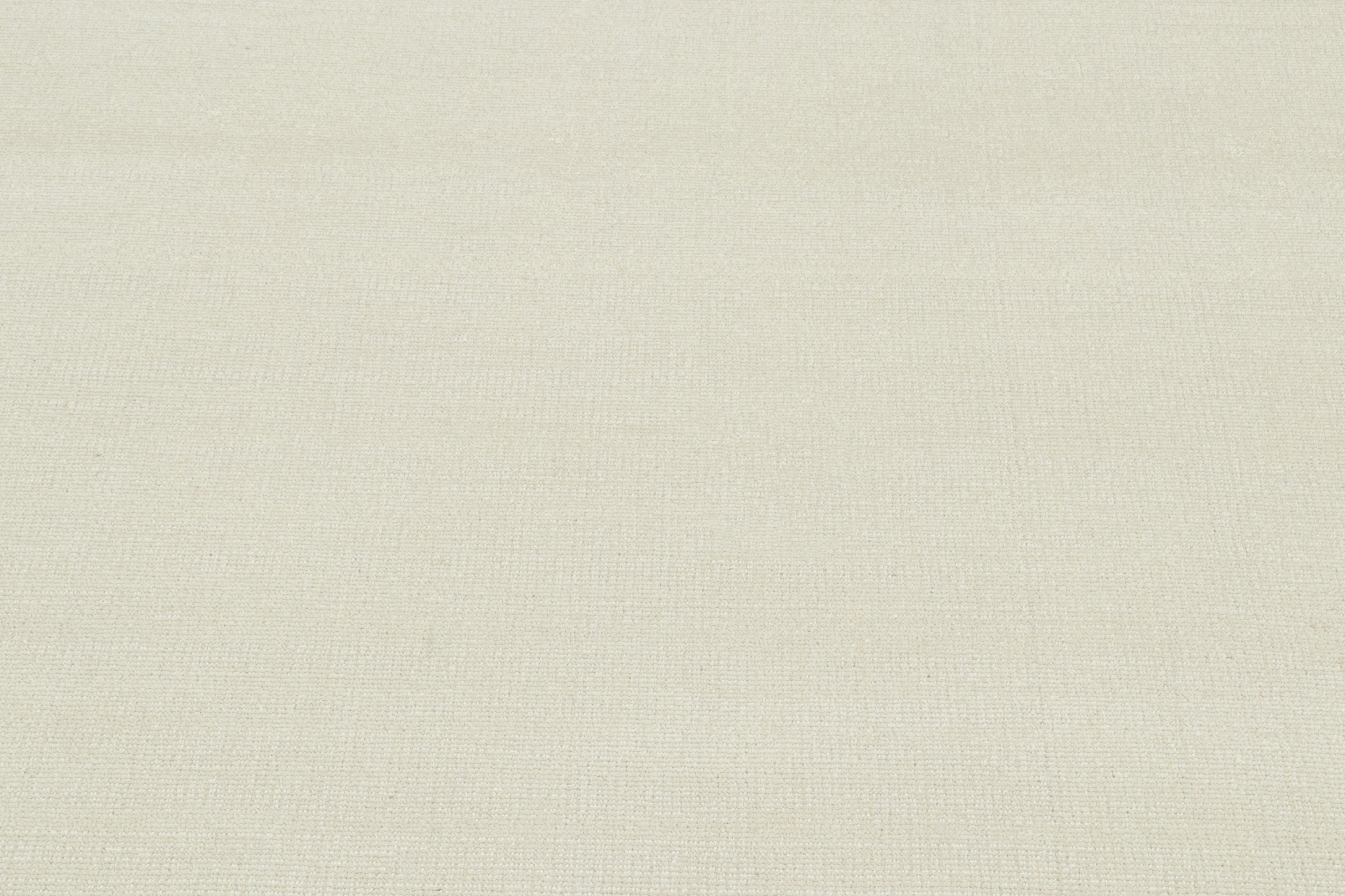 Annodato a mano Rug & Kilim - Tappeto moderno con texture nei toni del bianco in vendita