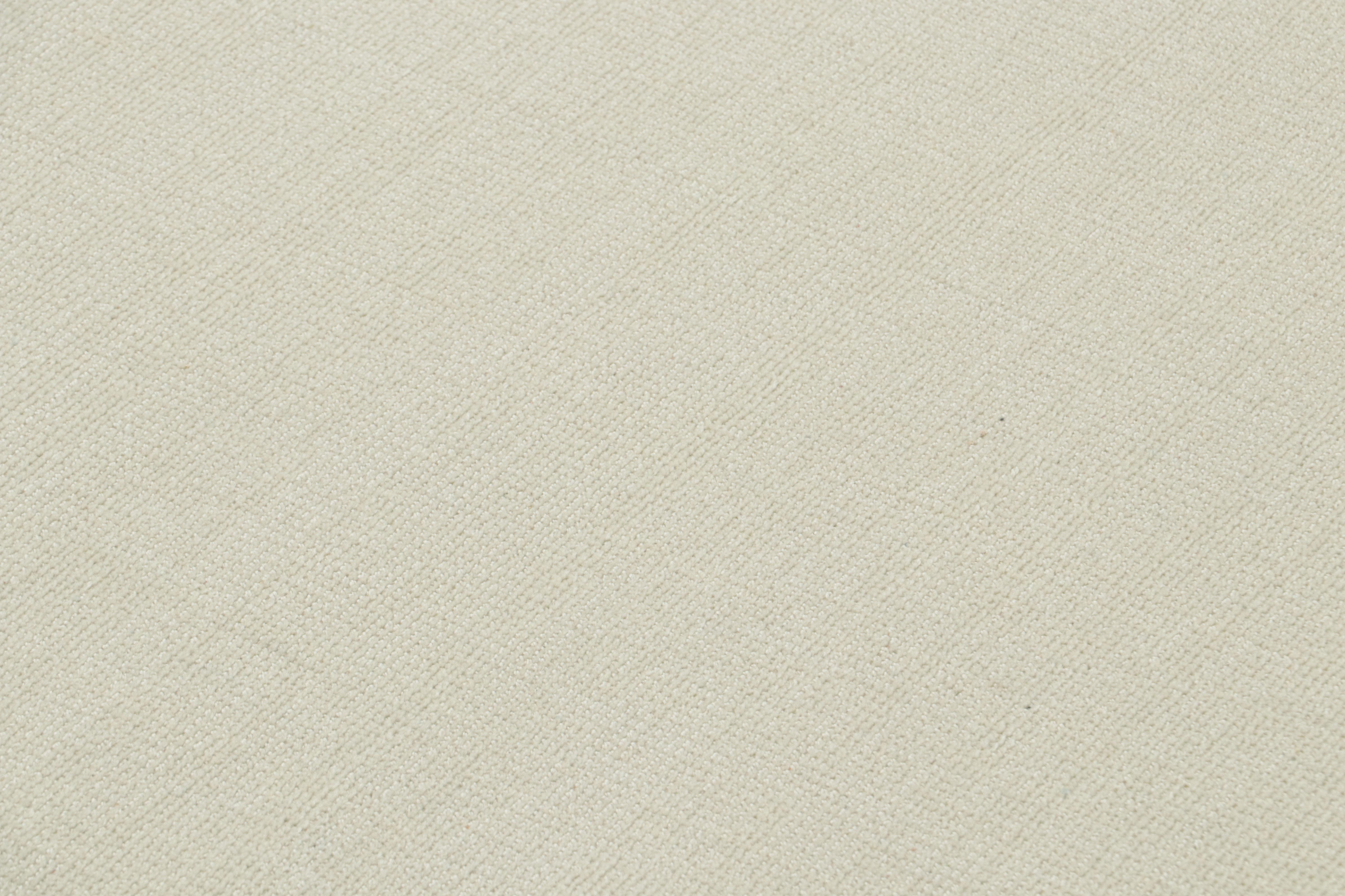 XXI secolo e contemporaneo Rug & Kilim - Tappeto moderno con texture nei toni del bianco in vendita