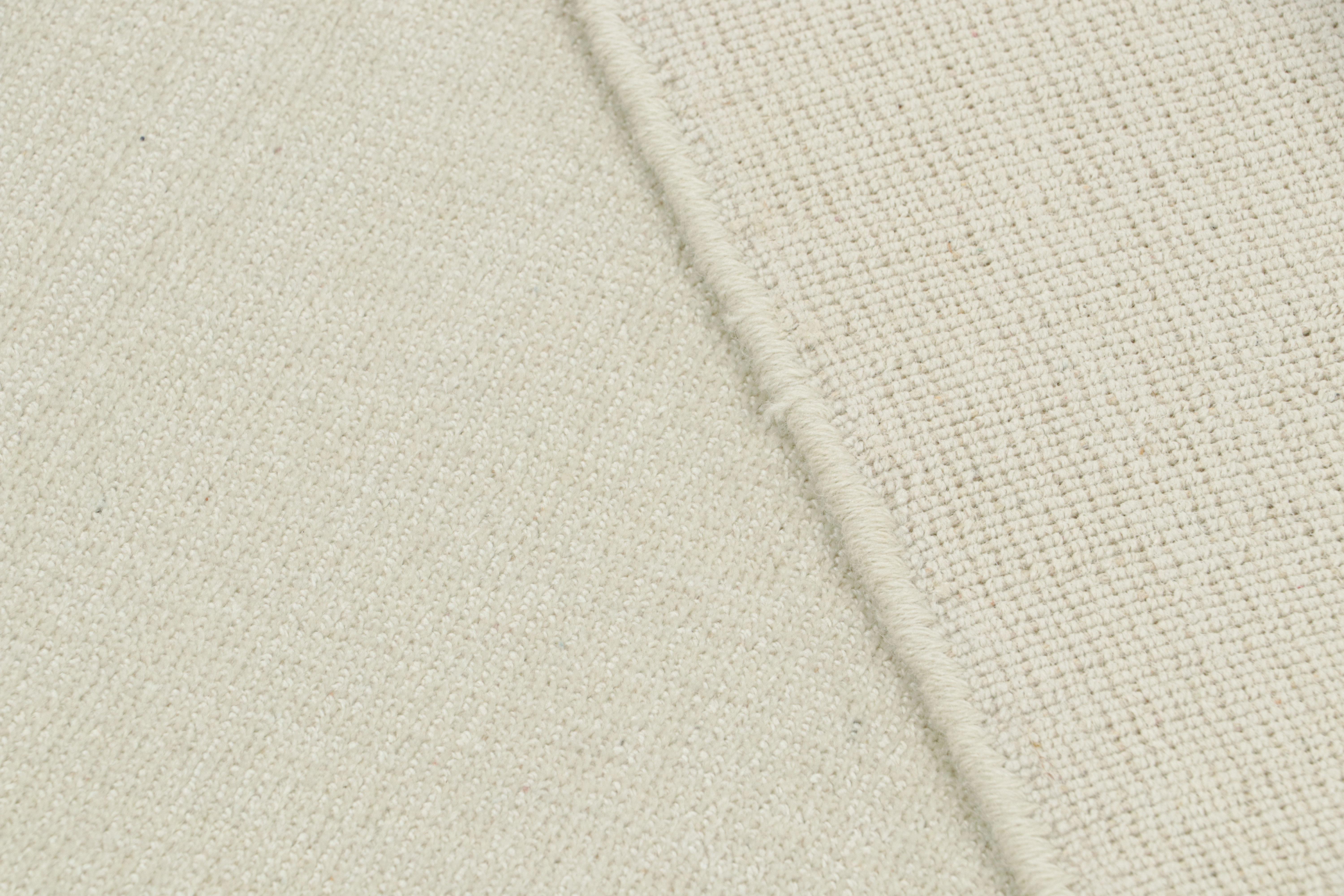 Lana Rug & Kilim - Tappeto moderno con texture nei toni del bianco in vendita