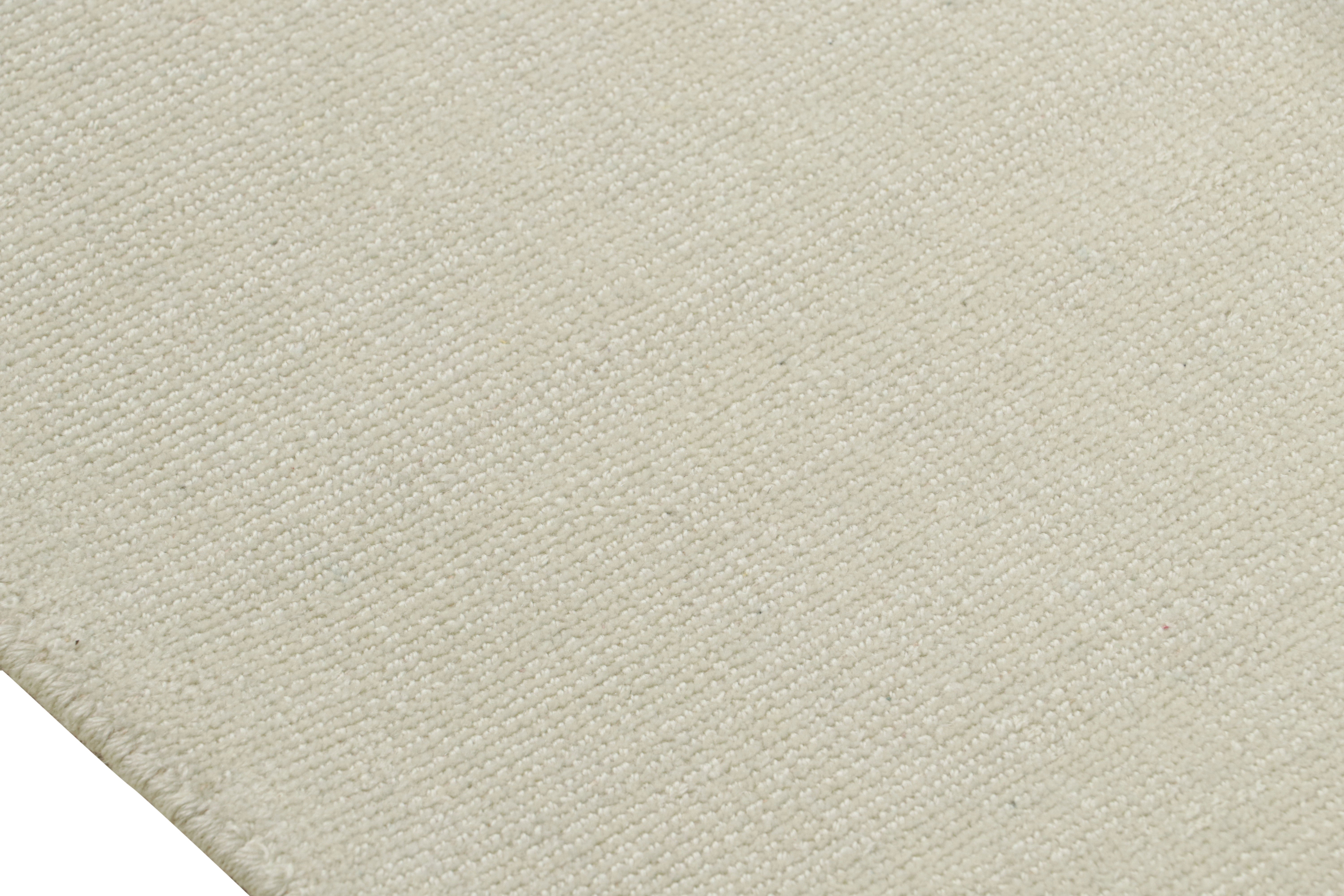 Rug & Kilim - Tappeto moderno con texture nei toni del bianco