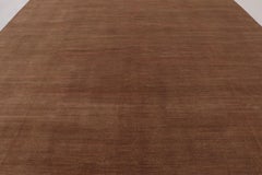 Rug & Kilim’s Modern Textural Rug, Rich Tone-on-Tone Beige-Brown and Terracotta