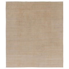 Rug 
Kilim’s Modern Textural Rug, Solid Cream White and Beige Tone-on-Tone