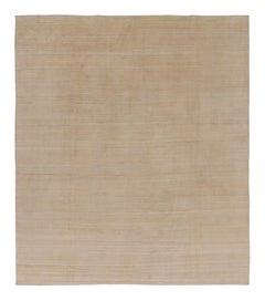 Rug 
Kilim’s Modern Textural Rug, Solid Cream White and Beige Tone-on-Tone