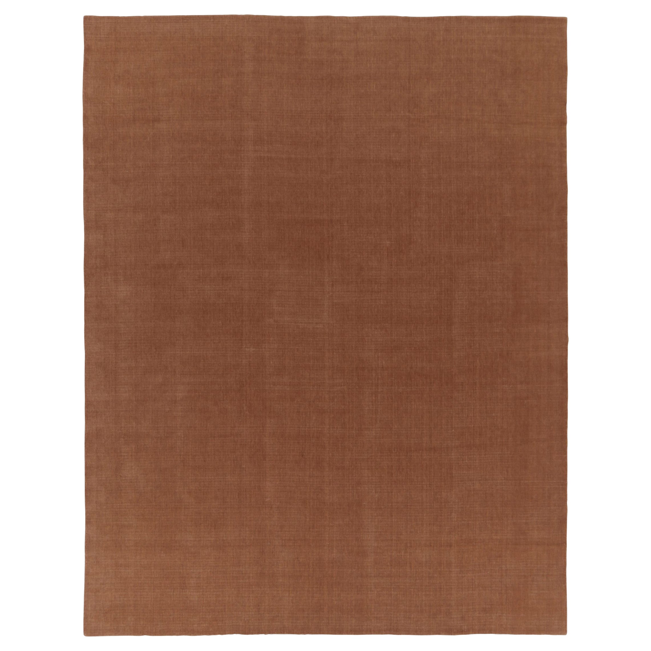 Rug 
Kilim’s Modern Textural Rug, Tone-on-Tone Beige and Rust Hues For Sale