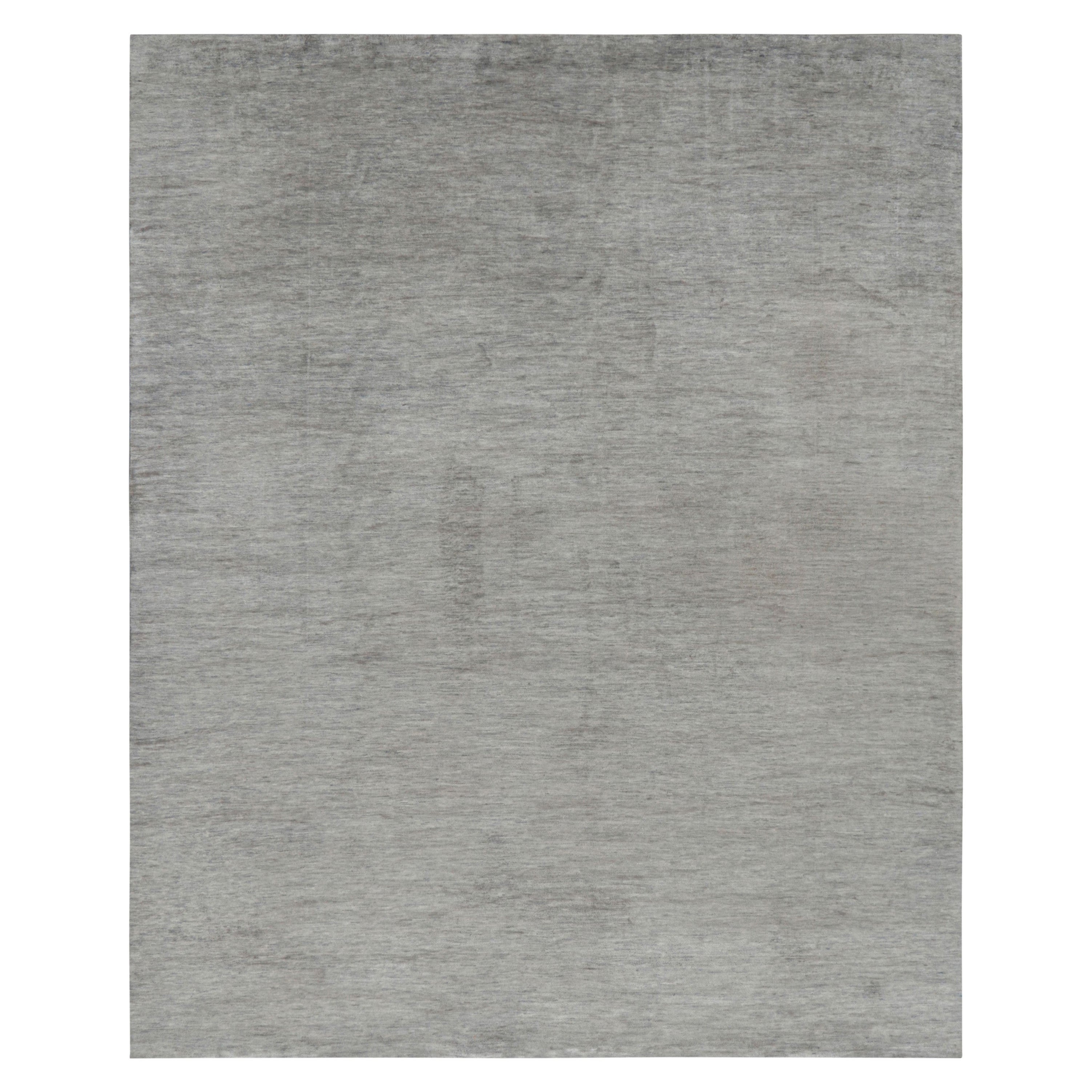Rug & Kilim's Modern Textural Rug mit grauen Schlieren