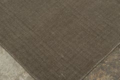 Rug & Kilim’s Modern Textural Solid Rug in Brown Tones