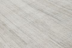 Rug & Kilim’s Modern Textural Square Rug in Silver-Gray Tones