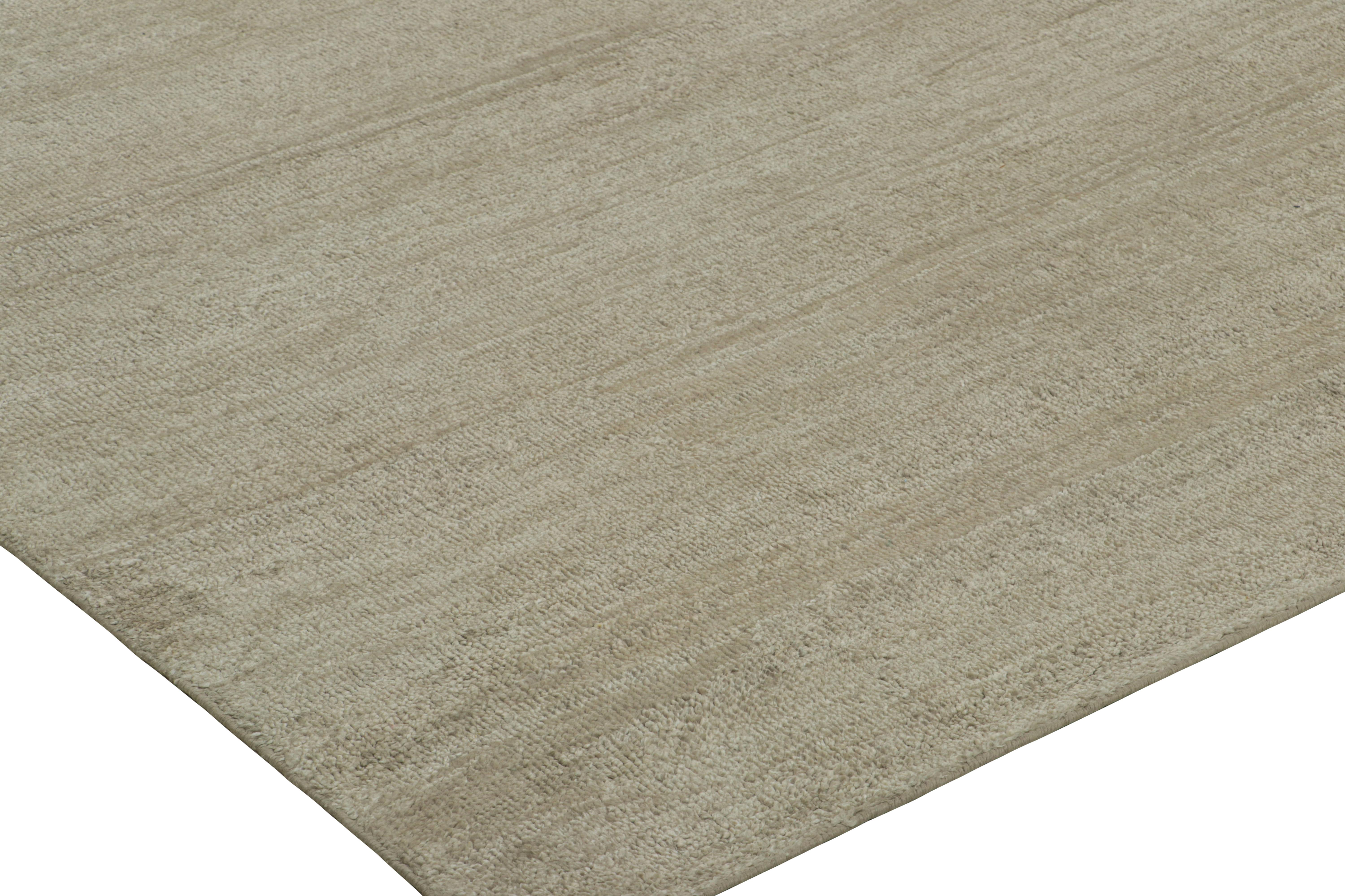 Rug & Kilim’s Monochromatic Textural Rug in Green In New Condition For Sale In Long Island City, NY