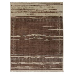 Rug & Kilim: tappeto di ispirazione marocchina con motivo astratto marrone e crema