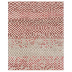 Rug & Kilim’s Moroccan-Inspired Rug in Terracotta and Beige Primitivist Geometry