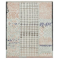 Rug & Kilim’s Moroccan-Inspired Rug, White with Playful Primitivist Patterns