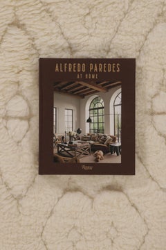 Rug & Kilim’s Moroccan-Inspired Shag Rug in White with Geometric Pattern