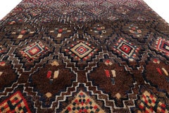 Rug & Kilim’s Moroccan Rug with Polychromatic Diamond Medallions and Patterns