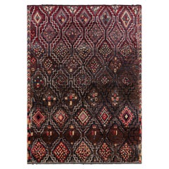 Tapis marocain de Rug
Kilim avec médaillons et motifs polychromes en forme de diamant