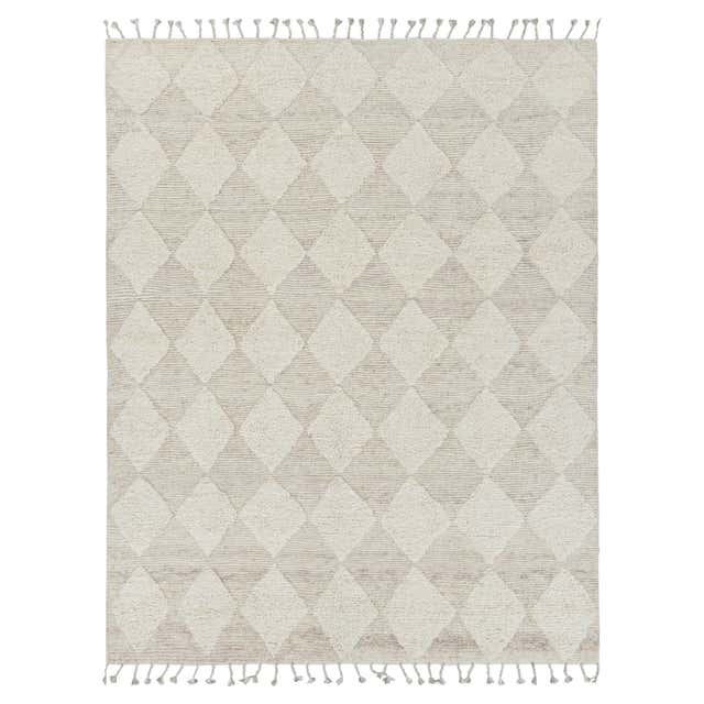 Modern Moroccan Area Rug, Preppy Argyle Meets Boho Chic For Sale at ...