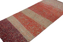 Rug & Kilim’s Moroccan Style Gallery Runner in Red with Geometric Patterns