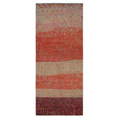Rug & Kilim’s Moroccan Style Gallery Runner in Red with Geometric Patterns
