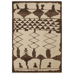 Tappeto in stile marocchino Rug & Kilim con motivi geometrici beige e marroni