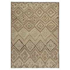 Rug & Kilim’s Moroccan Style Rug in Beige-Brown Tribal Geometric Patterns