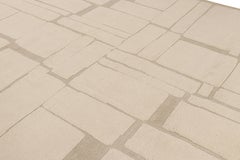 Rug & Kilim's Marokkanischer Teppich in Beige-Braun mit geometrischen Mustern