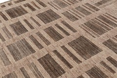 Rug & Kilim’s Moroccan Style Rug in Beige-Brown with Geometric Patterns