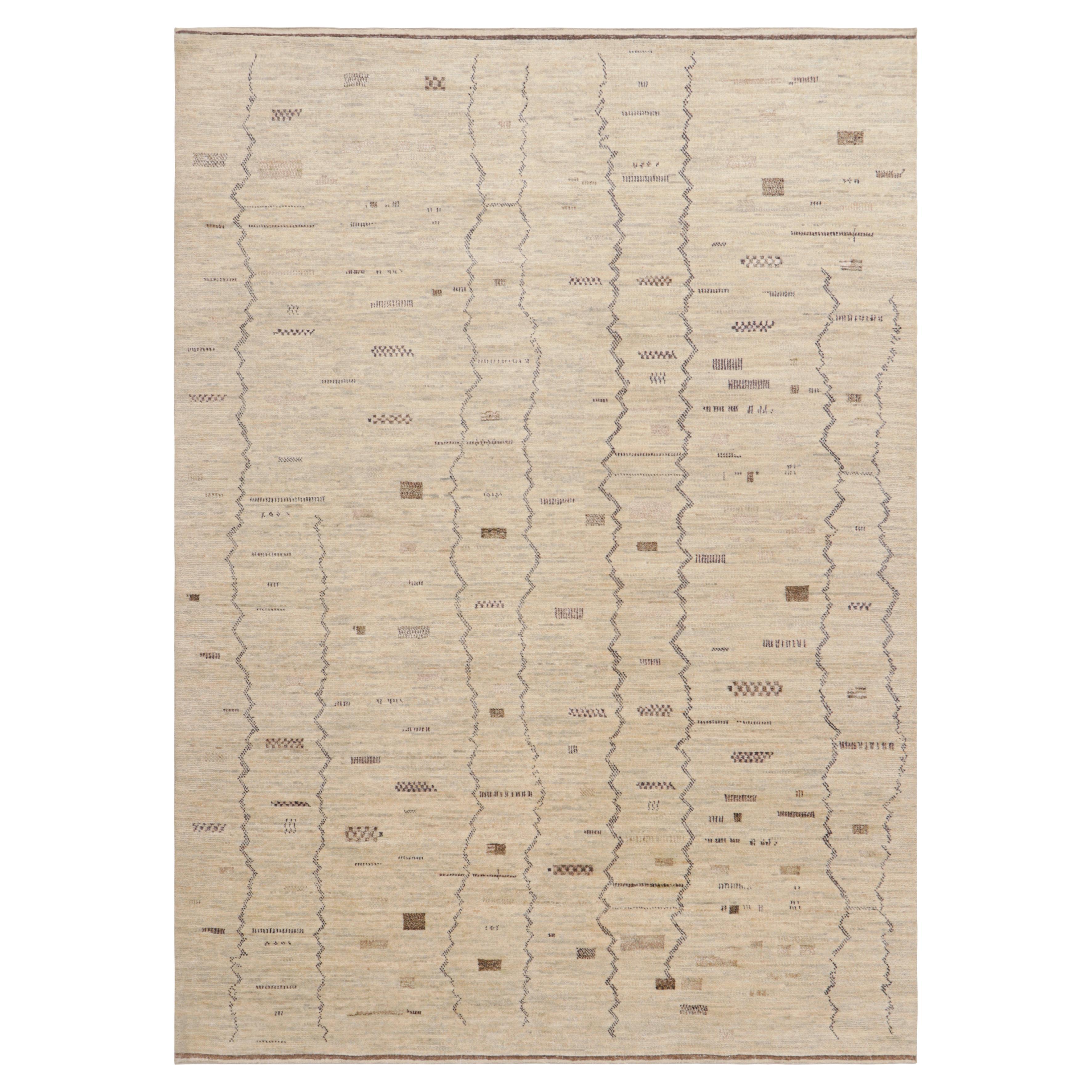 Rug 
Kilim
s Marokkanischer Teppich in Beige mit geometrischen Mustern im Angebot