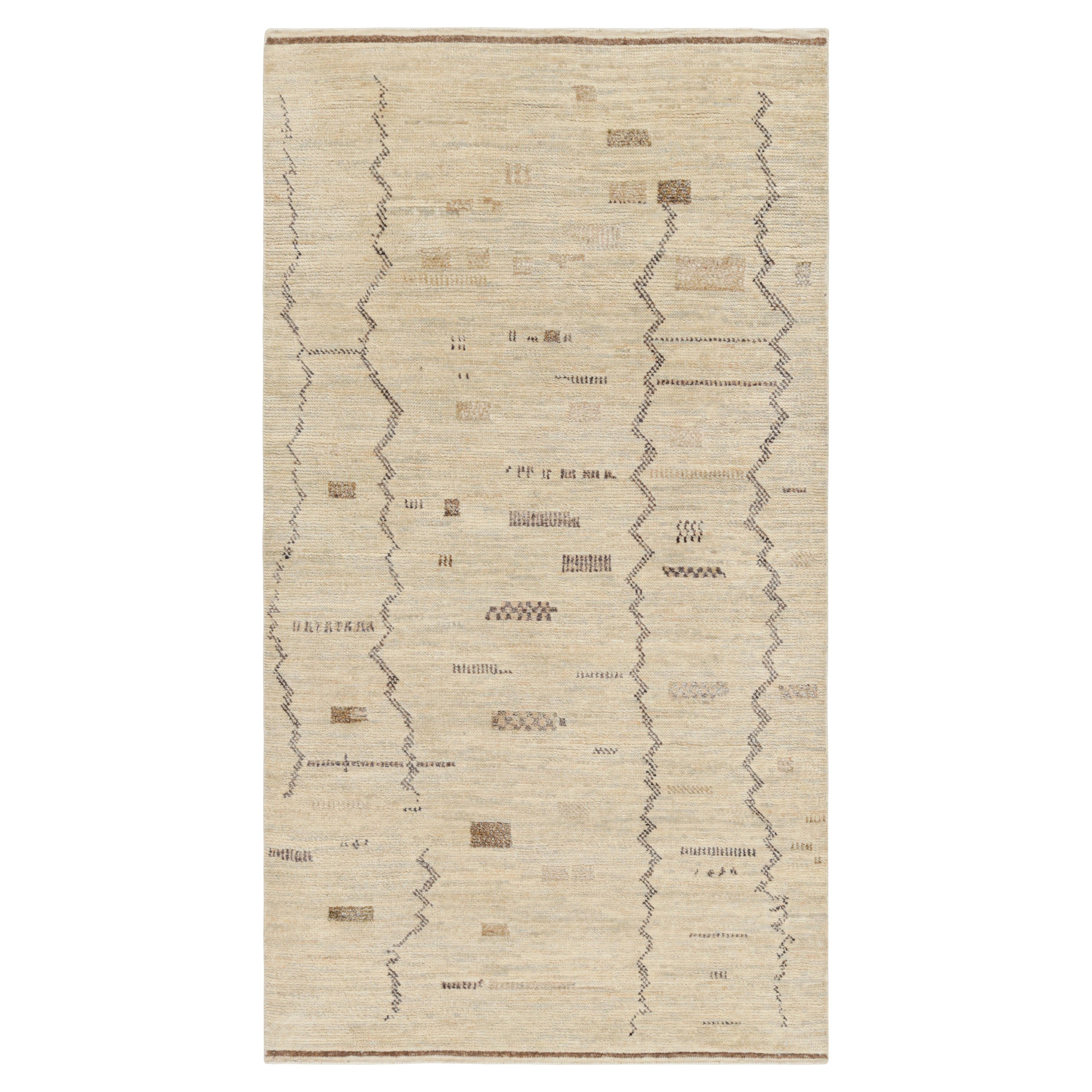 Rug
Kilim
s Marokkanischer Teppich in Beige mit geometrischen Mustern