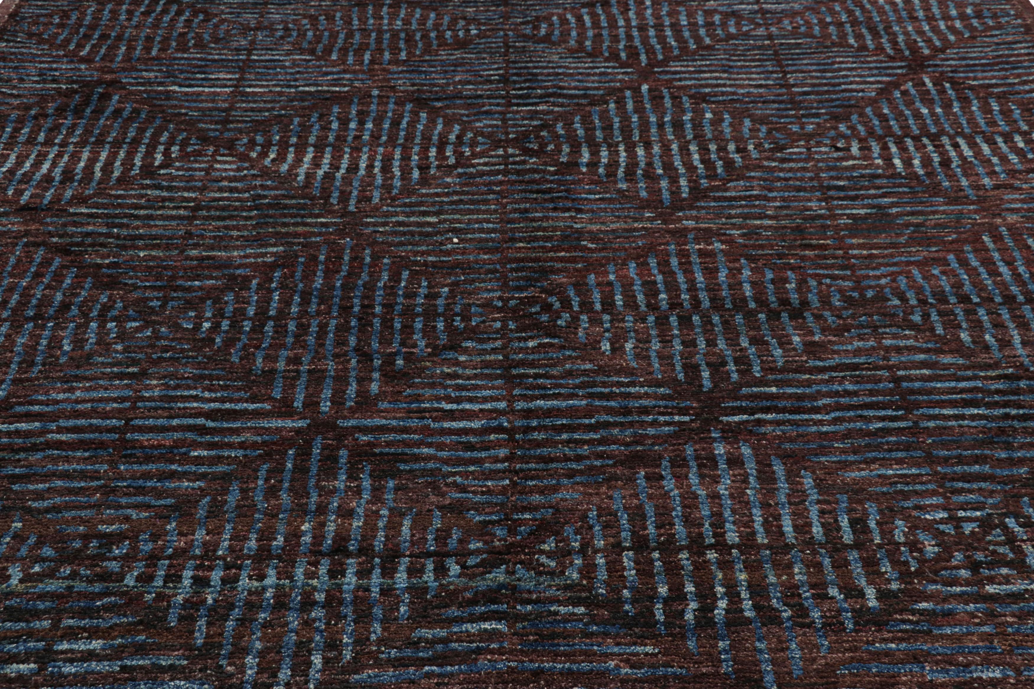 Made with hand-knotted wool, this 8x10 contemporary rug by Rug & Kilim is an exciting, modern reimagining of Moroccan rugs, and enjoys both patterns and weaving techniques inspired by the primitivist Berber weaving traditions.

On the Design: 

This
