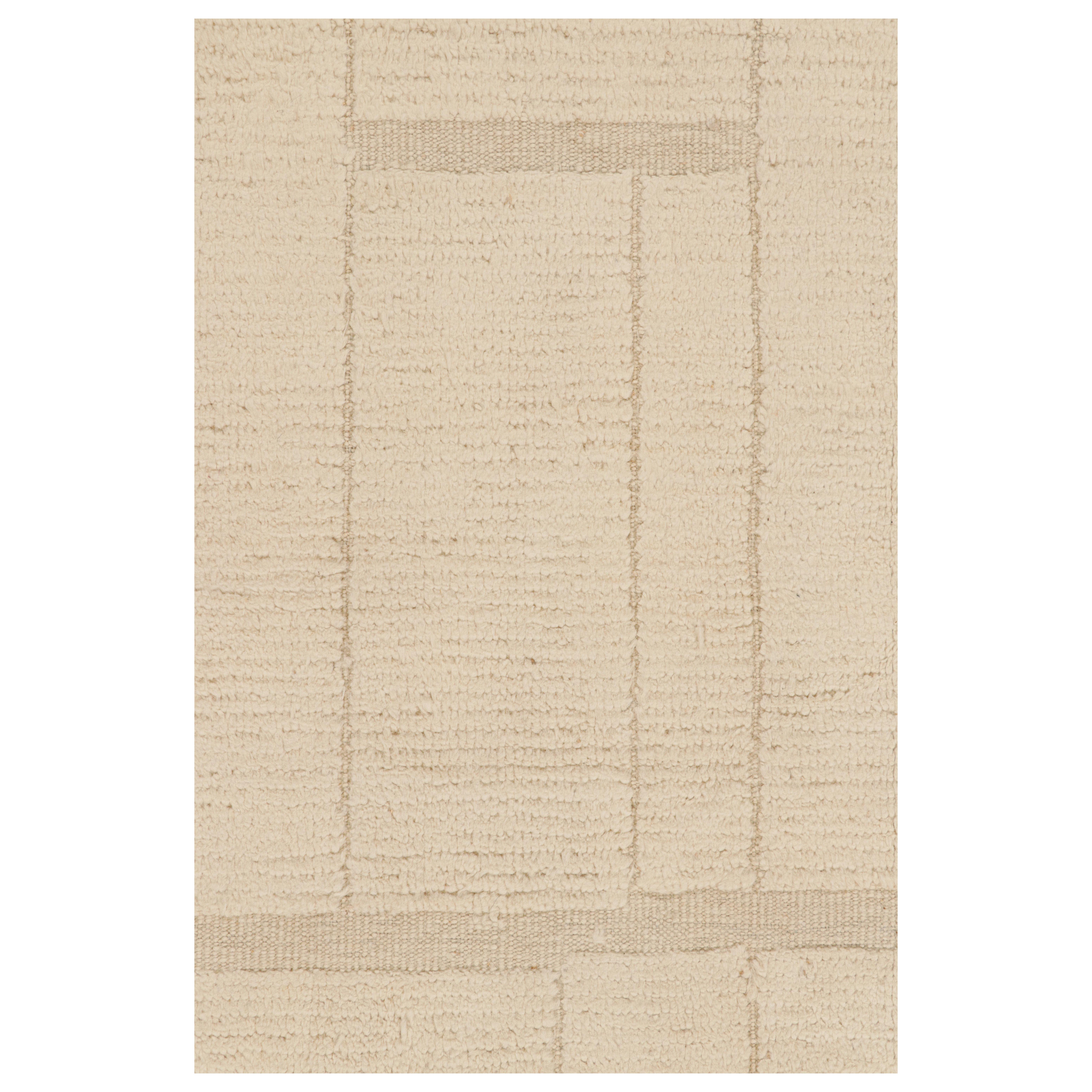 Rug
Kilim
s marokkanischer Teppich in cremeweißen Tönen mit geometrischen Mustern