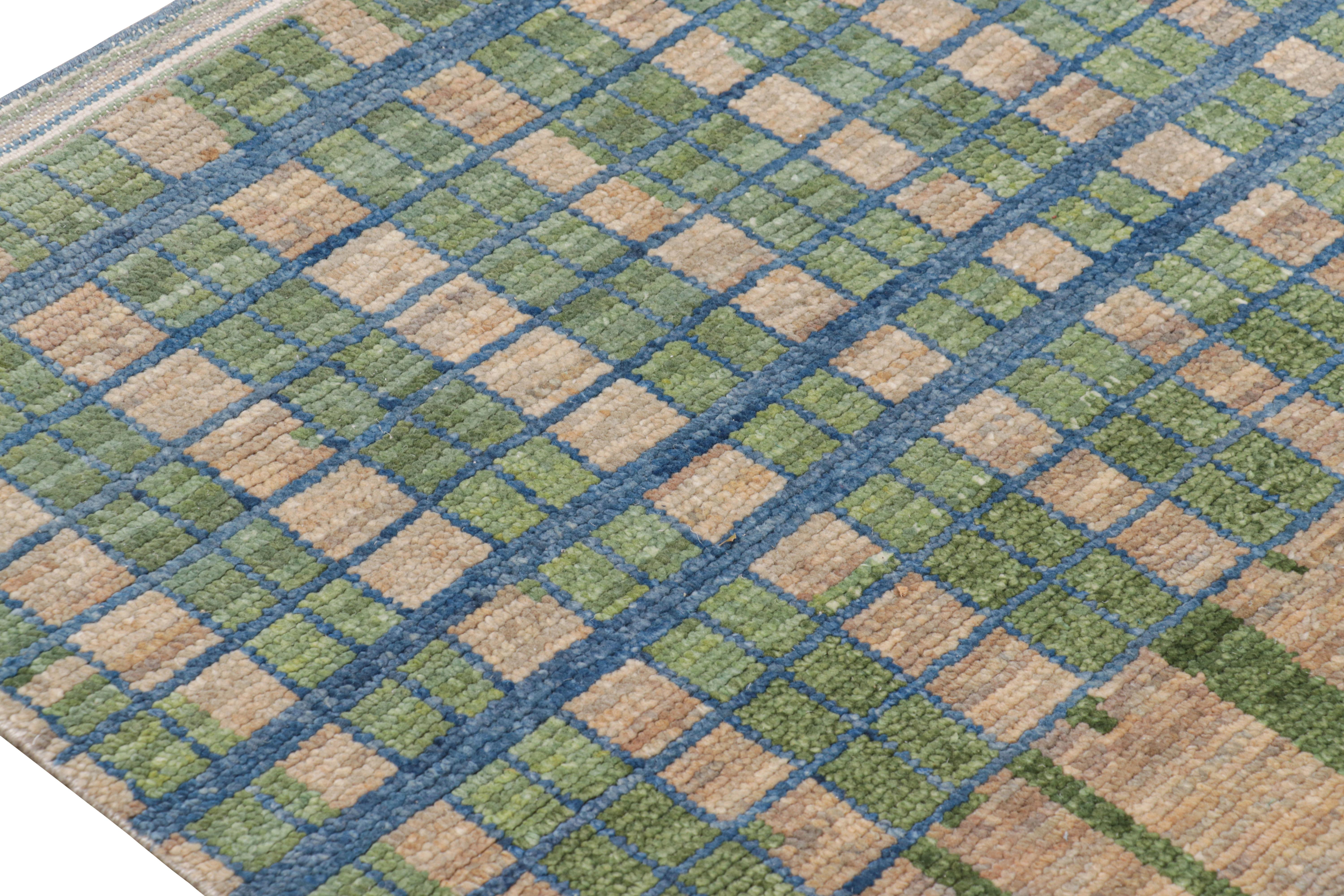 Contemporary Rug & Kilim’s Moroccan Style rug in Polychromatic Geometric Patterns For Sale