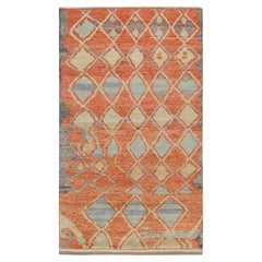 Rug & Kilim’s Moroccan Style Rug in Rust with Geometric Patterns