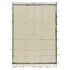 Rug & Kilim’s Moroccan Style Rug in White and Black Tones