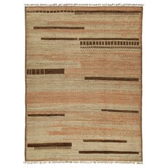 Tappeto in stile marocchino Rug & Kilim con motivi geometrici beige, marroni e rosa