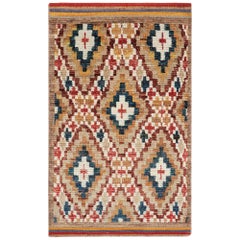 Rug & Kilim’s Moroccan Style Rug with Diamond Geometric Patterns