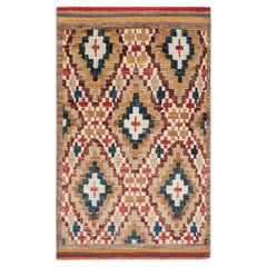 Rug & Kilim’s Moroccan Style Rug with Diamond Geometric Patterns