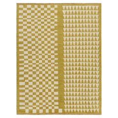 Tappeto in stile marocchino Rug & Kilim con motivi oro e beige