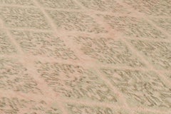 Rug & Kilim’s Moroccan Style Rug with Green and Pink Geometric Patterns